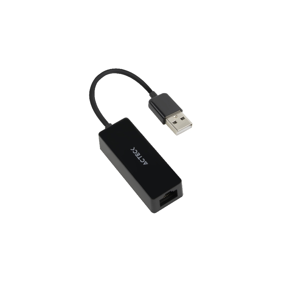 ADAPTADOR ACTECK SHIFT PLUS AE420 / RJ45 (ETHERNET) A USB A / 100 MBPS / NEGRO / AC-934732 AC-10869