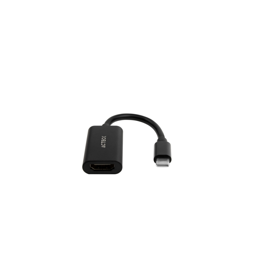 ADAPTADOR ACTECK SHIFT PLUS AH440 / HDMI A USB C / 4K / 10 CM / NEGRO / AC-934701 AC-10872
