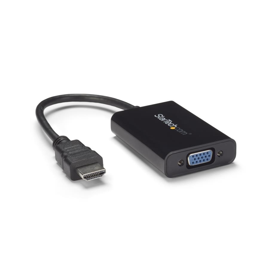 ADAPTADOR DE VIDEO Y AUDIO HDMI A VGA - HD15 HEMBRA - HDMI MACHO - MINI JACK HEMBRA - 1920X1200 - CONVERTIDOR EXTERNO - STARTECH.COM MOD. HD2VGAA2 AC-8602