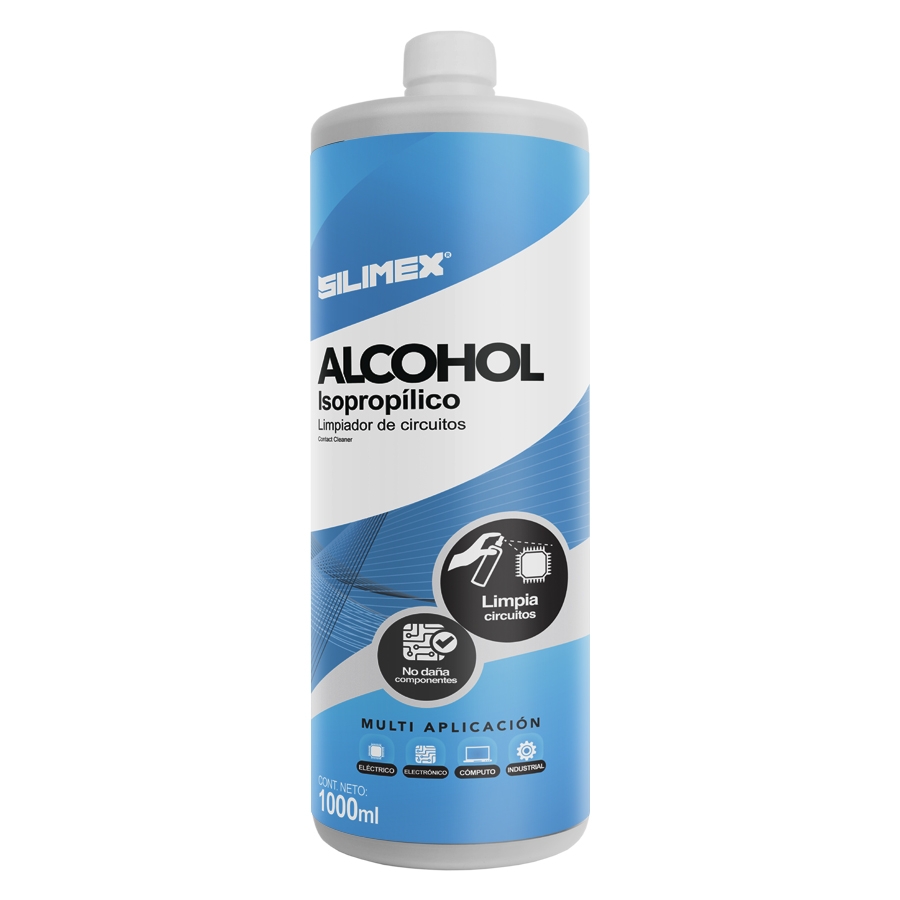 ALCOHOL ISOPROPILICO ENVASE DE 1 LT SILIMEX CN-1237