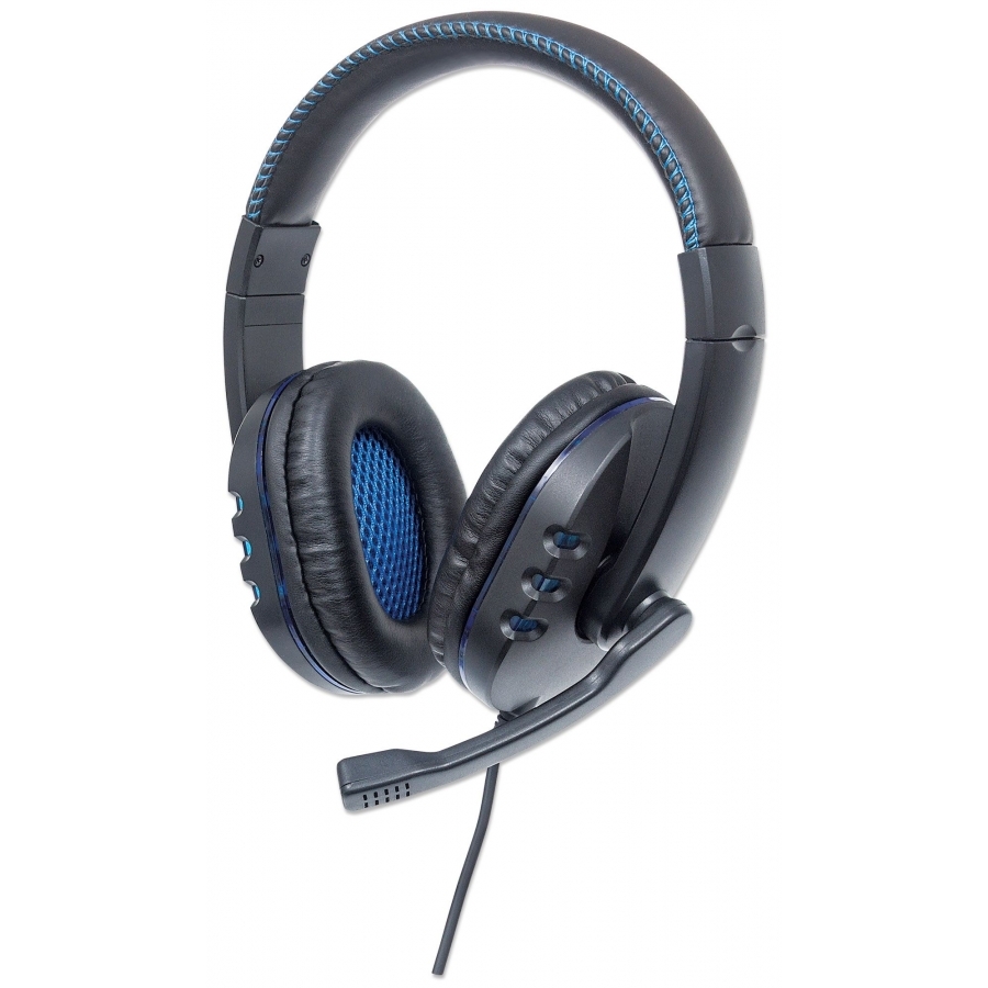 AUDIFONOS DIADEMA, MANHATTAN,176088,AUDIFONO C/MICROFONO USB GAMING SPK-1765