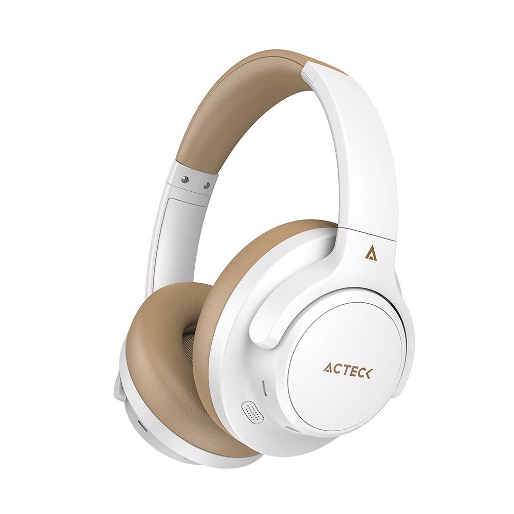 Audífonos Inalámbricos Bluetooth Hype Epic HP750 Acteck Elite Series Cancelación de ruido activo  hibrido, Color Blanco. AC-940863 BOCACT600