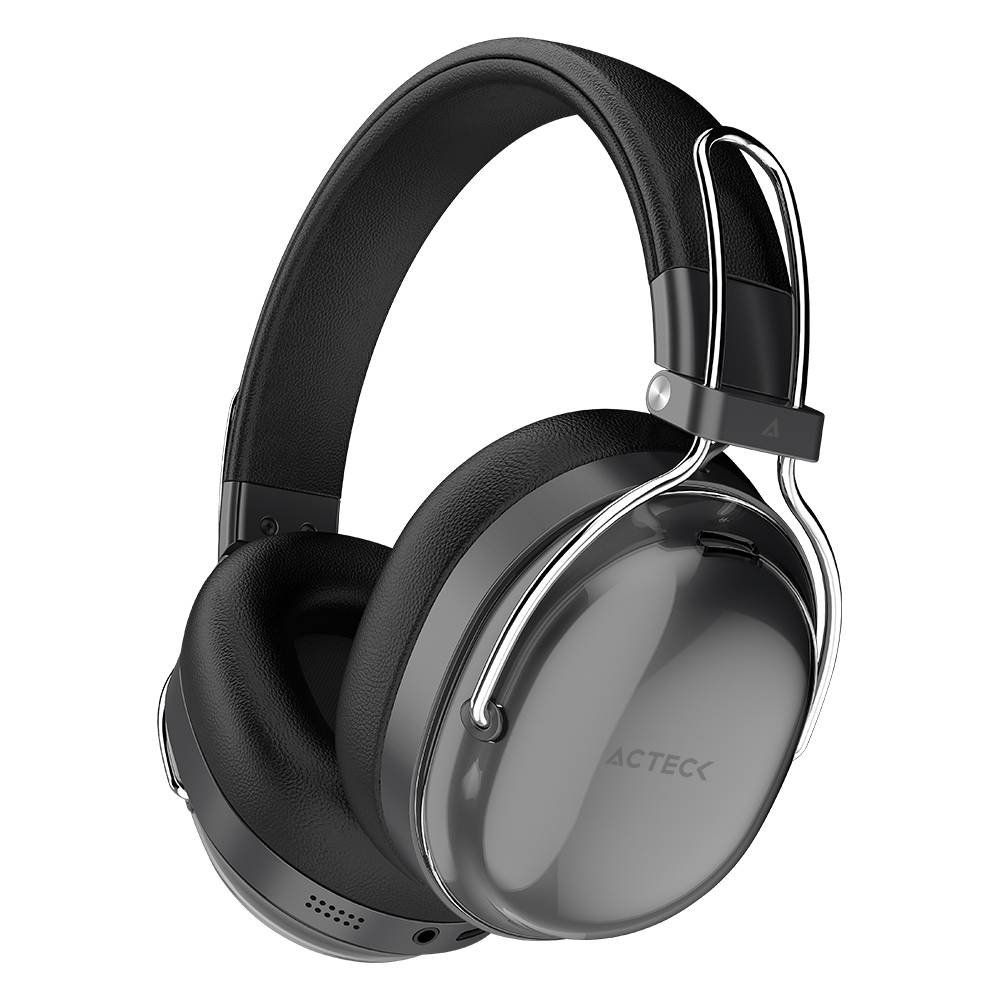 Audífonos Inalámbricos Bluetooth Luxe Pure HP730 Acteck Elite Series Cancelación de ruido activo  hibrido, Color Negro. AC-940870 BOCACT610