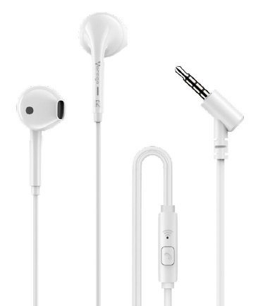 Audífonos. Vorago  EP-201-V2-WH. Color blanco