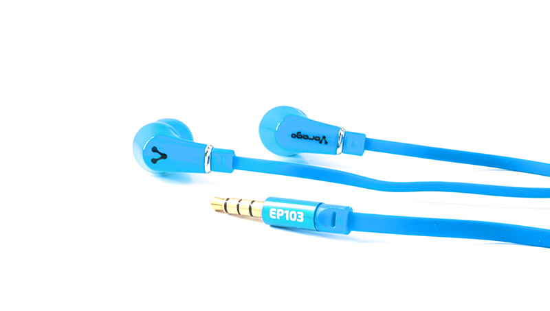 Audífono VORAGO, Azul, 1,2 m, 3,5 mm