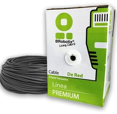 Bobina UTP,  CAT5e, 305 m, Interior, Gris, Interior, CCA, BROBOTIX 065740