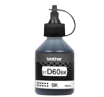 Botella de tinta Brother BTD60BK negro, rendimiento aproximado 5,000 páginas, compatible con DCPT220, DCPT520DW, DCPT720DW, MFCT920DW CARBRT3600