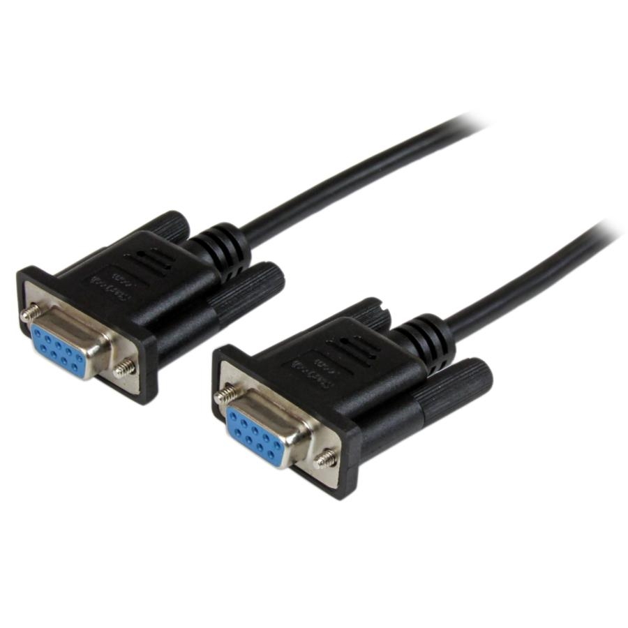 CABLE SERIAL DE 2M NULO DE MODEM SERIAL RS232 DB9 - HEMBRA A HEMBRA - COLOR NEGRO - STARTECH.COM MOD. SCNM9FF2MBK CB-1824