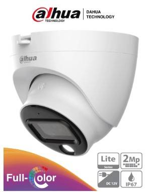 Cámara Domo Full Color 2MP, Lente 2.8mm, Angulo de 103 Grados, Micrófono Integrado, 20 Mtrs. de Iluminación, Instalacion Rapida, IP67, DWDR, Starlight