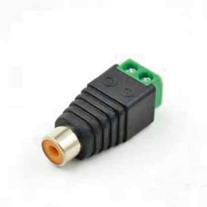 QIAN CONECTOR CAT5-CAT6 DE UTP AUDIO, VIDEO / RCA HEMBRA /VIDEO PARA CCTV PIN2  VIDEOVIGILANCIA MOD. QAY-60305