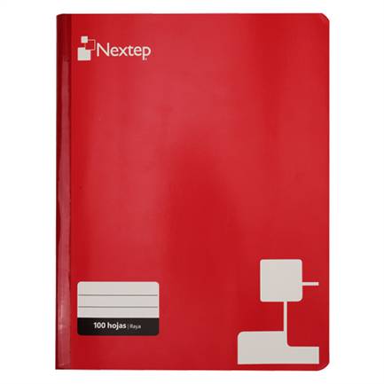 Cuaderno Nextep NE-008R a rayas tamaño profesional Cosido con 100 hojas ACCNEX670