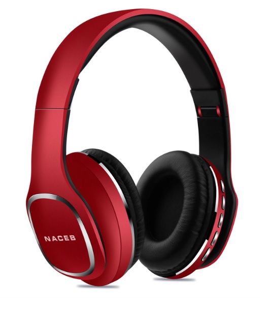 Diadema Bluetooh Cetus Naceb Technology NA-0307R, Rojo, Bluetooth BOCNCB640