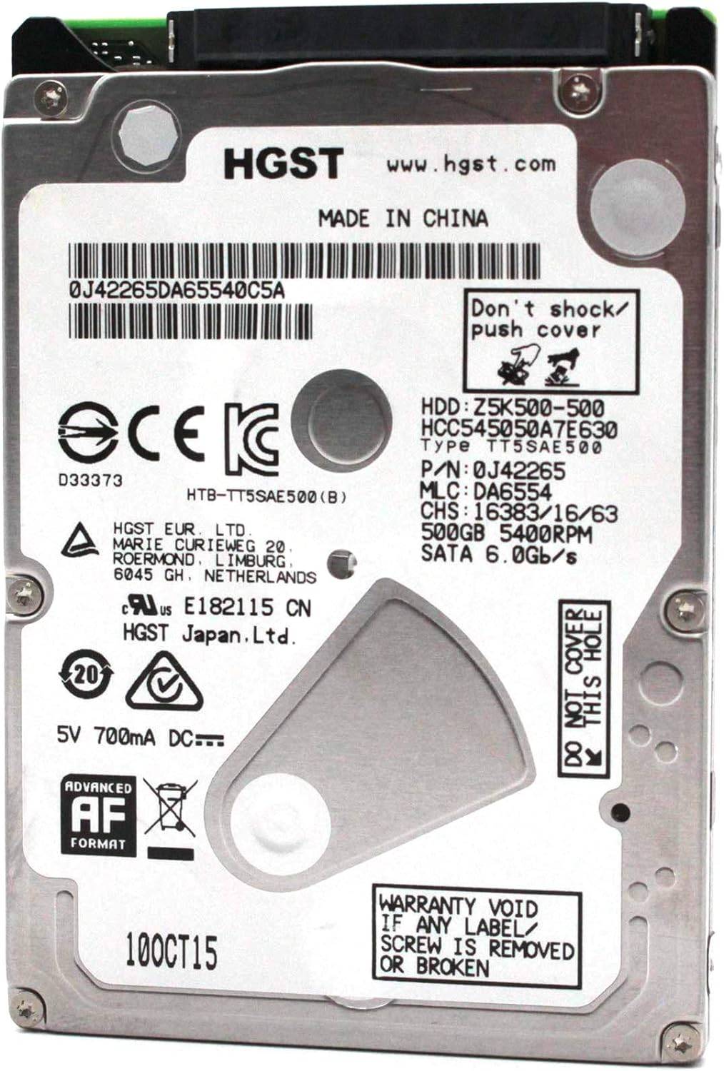 Disco Duro Genérico, 500 GB, SATA  2.5 Pulgadas, 5400RPM, para equipos portátiles/ laptops/Consolas de Videojuegos PlayStation/XBOX(NUEVO a precio de Pull)