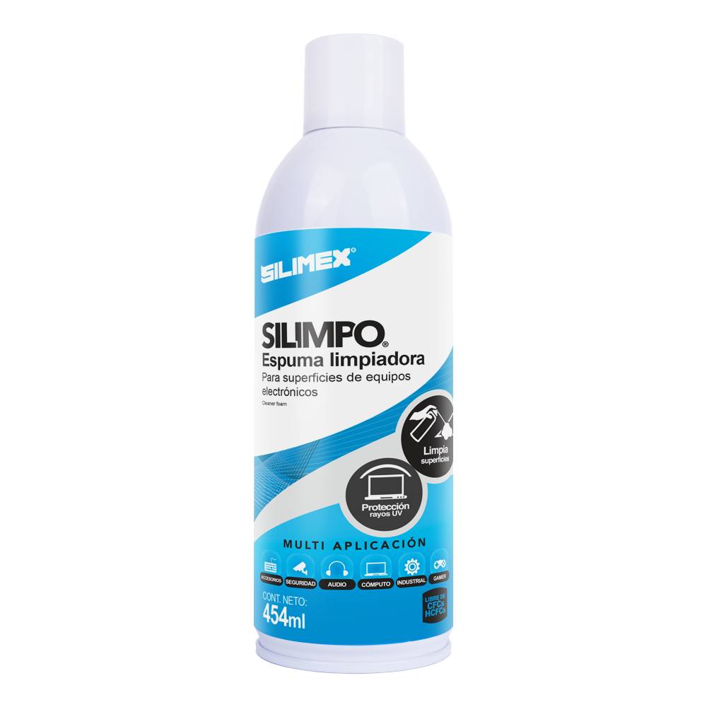 Espuma Limpiadora SILIMEX, Azul, Espuma SLXLMP030