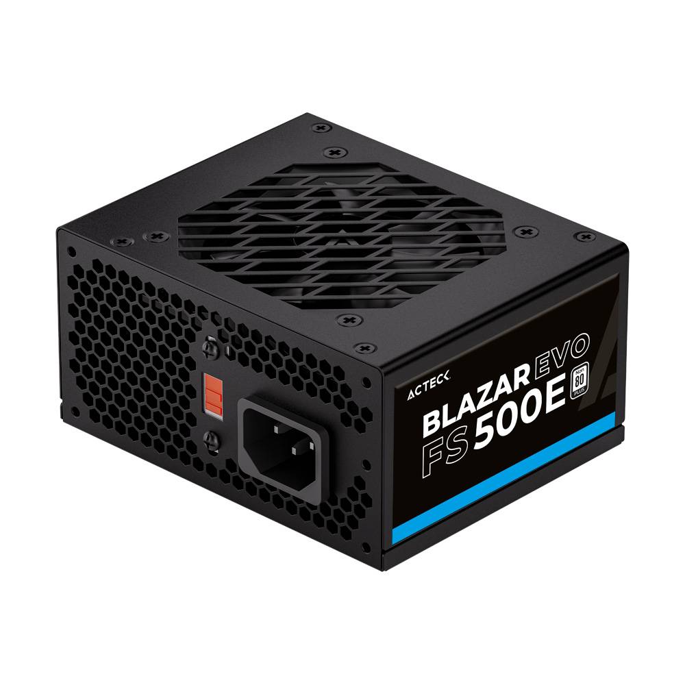 Fuente de Poder ACTECK Blazar Evo ACTECK FS500E Advanced Series 500W Slim. para gabinetes compactos: KENDAL, BERN, ATOM, BROOK GABACT390