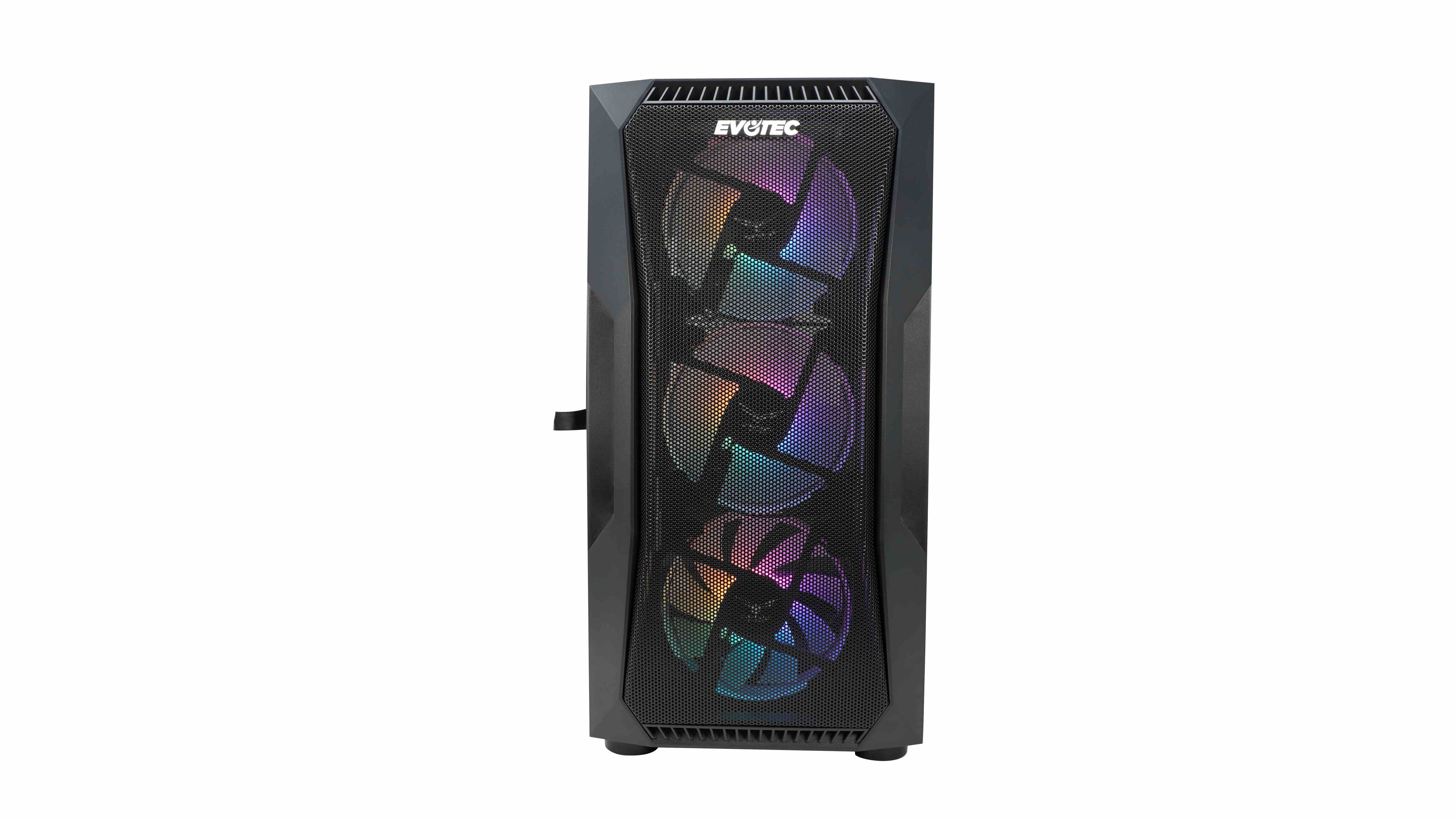Gabinete Gaming Seoul, EVOTEC EV-1019, 3 ventiladores incluidos, USB 3.0 GABEVO480
