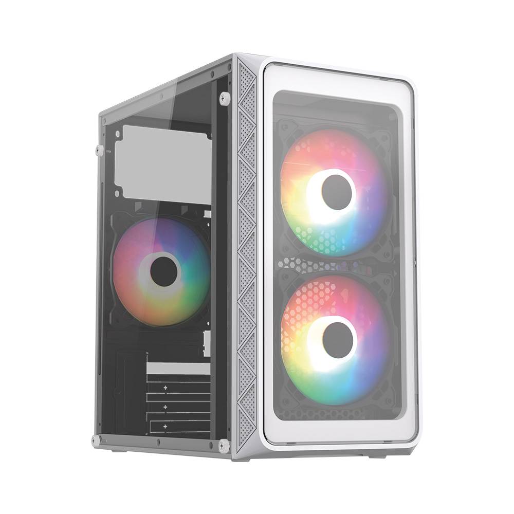 Gabinete Mini Torre Acteck DOOM PRO CRYSTAL GI730C Factor: Micro Atx, Mini ITX, Puertos: 1 USB 2.0 1 USB 3.0  Puerto dual 3.5mm GABACT460