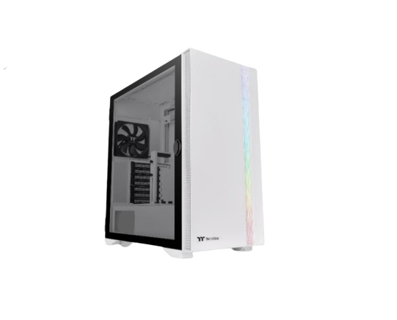 Gabinete Thermaltake H700 TG Snow Mid Tower, ATX/Micro-ATX/Mini-ITX/EATX, USB 2.0/3.0, sin Fuente, 2 Ventiladores LED Instalados