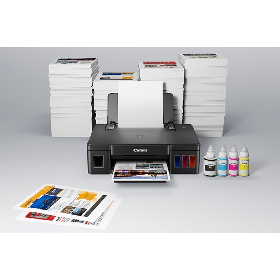IMPRESORA CANON PIXMA G1110, IMP 8.8 NEGRO/5 COLOR, TINTA CONTINUA, USB, SIMPLEX, COMPATIBLE WINDOWS, CONSUMIBLE GI-190 PR-2455