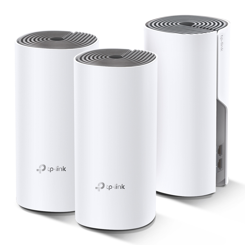 Kit Sistema MESH  TP-LINK Deco E4(3-Pack), 2,4 GHz, 2, 2, 867 Mbit/s, Blanco