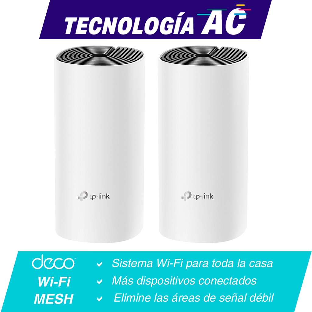 SISTEMA WIFI MESH AC1200 DECO M4(2-PACK) PARA CONEXIONES EN TODO EL HOGAR