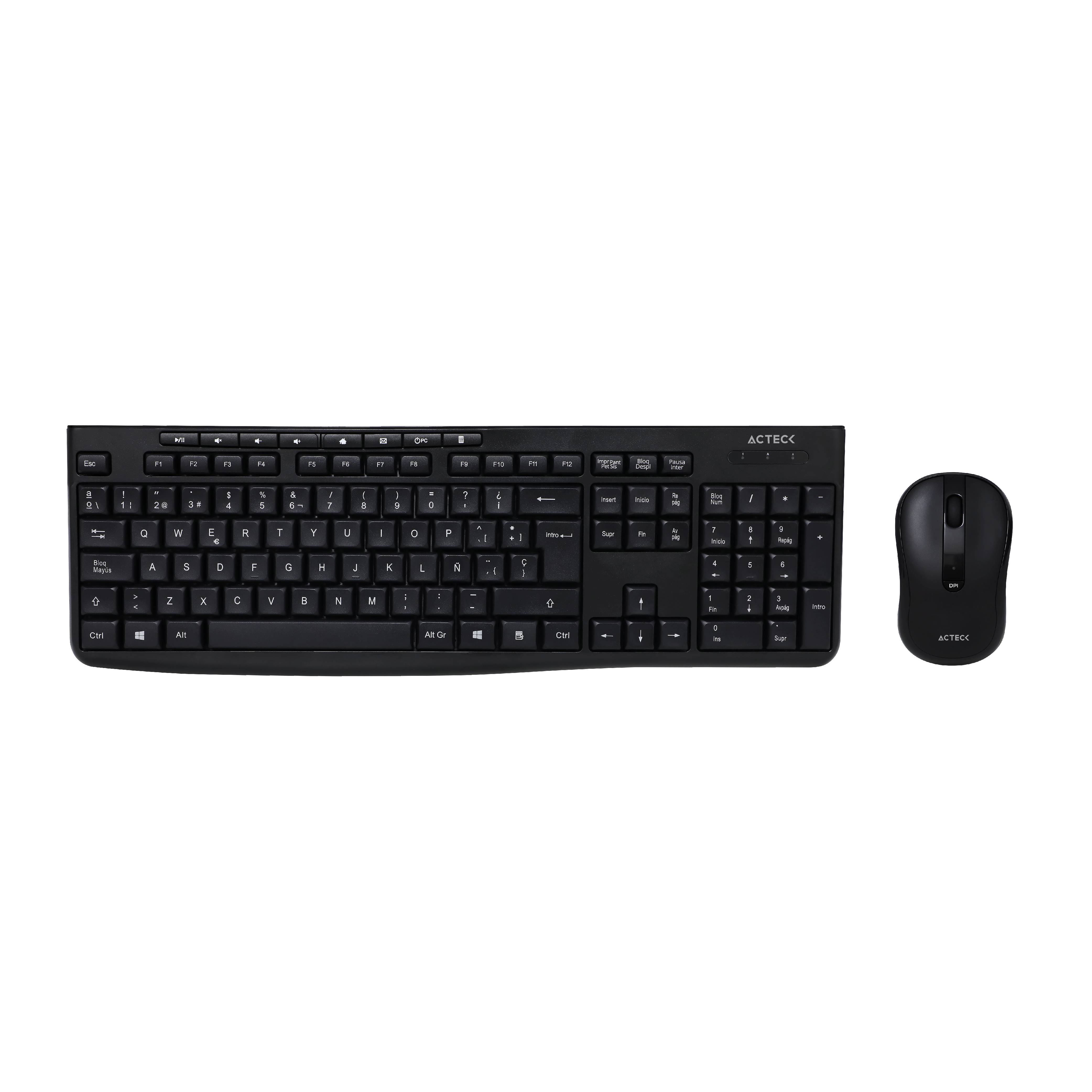 Kit Teclado y Mouse Acteck CREATOR PRIME MK455 Essential Series Teclado y Mouse Inalámbrico KITACT1180