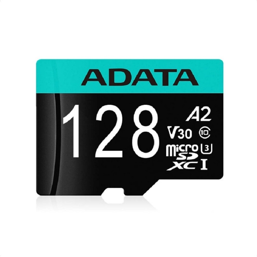 MEMORIA ADATA MICRO SDXC/SDHC 128GB UHS-I 100MB/85MB CLASE 10 V30 A2 C/ADAPTADOR ( AUSDX128GUI3V30SA2-RA1) RAM-3914