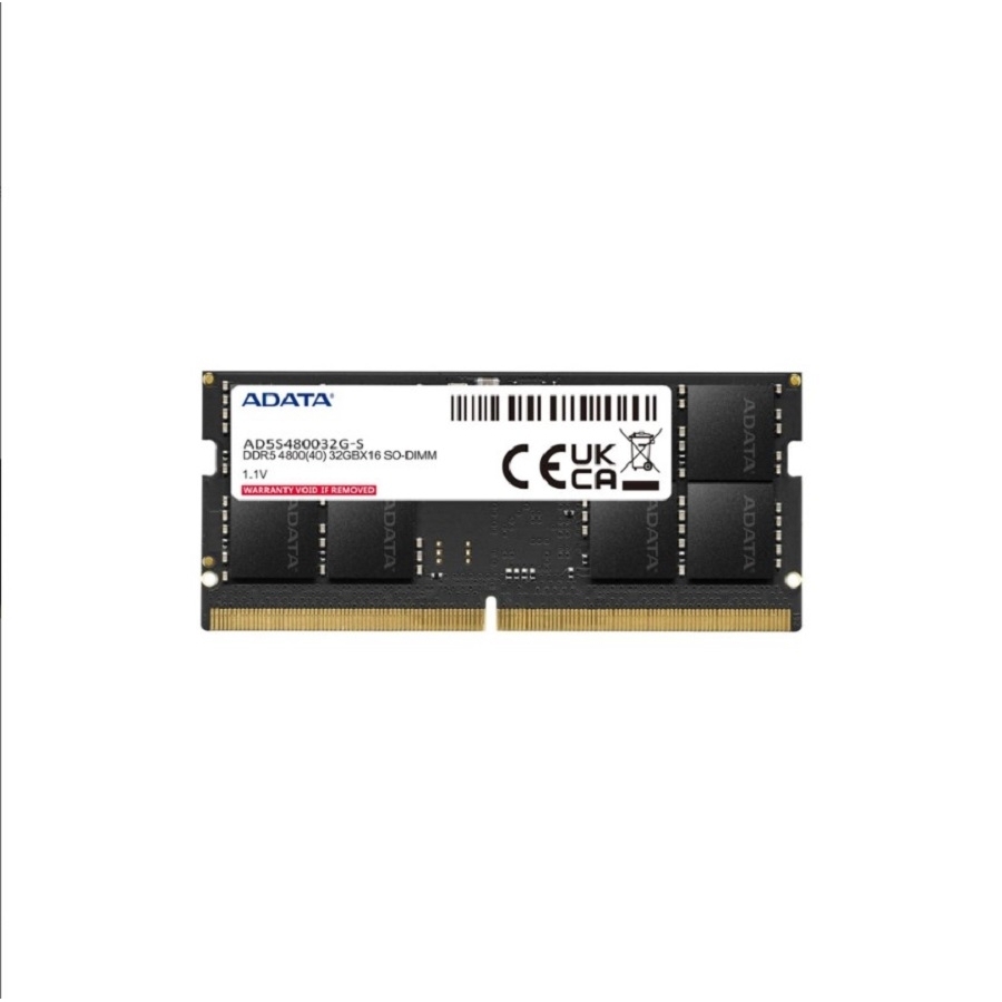 MEMORIA ADATA SODIMM DDR5 32GB PC5-38400 4800MHZ CL40 260PIN 1.1V LAPTOP/AIO/MINI PCS (AD5S480032G-S) RAM-3922