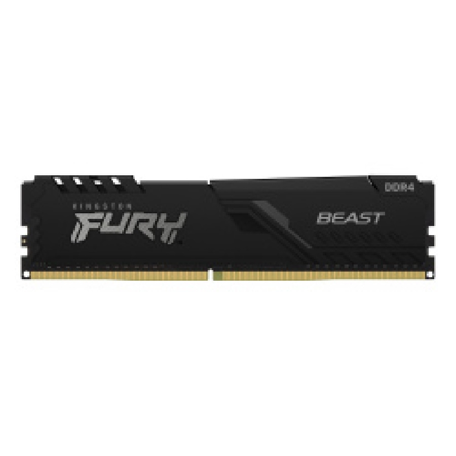 MEMORIA RAM KINGSTON DIMM DDR4 8GB 3600MT/S FURY BEAST BLACK XMP CL17 288PIN 1.35V C/DISIPADOR DE CALOR P/PC/GAMER/ALTO RENDIMIENTO KF436C17BB/8 RAM-4129