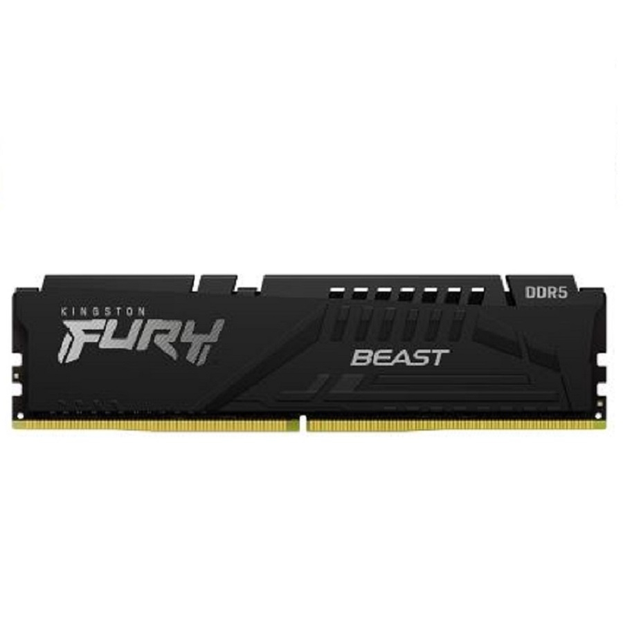 MEMORIA RAM KINGSTON DIMM DDR5 16GB 5200MT/S FURY BEAST BLACK CL40 288PIN 1.25V C/DISIPADOR DE CALOR P/PC/GAMER/ALTO RENDIMIENTO KF552C40BB-16 RAM-3718