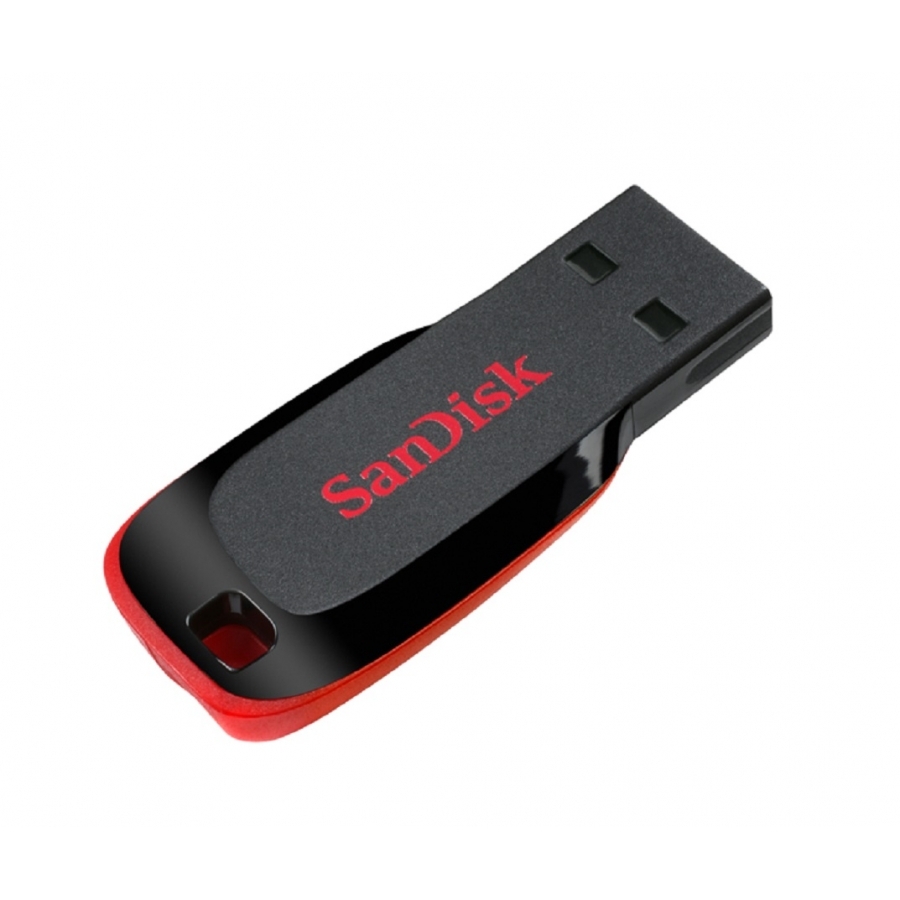 MEMORIA SANDISK 32GB USB 2.0 CRUZER BLADE Z50 NEGRO C/ROJO SDCZ50-032G-B35 RAM-2185