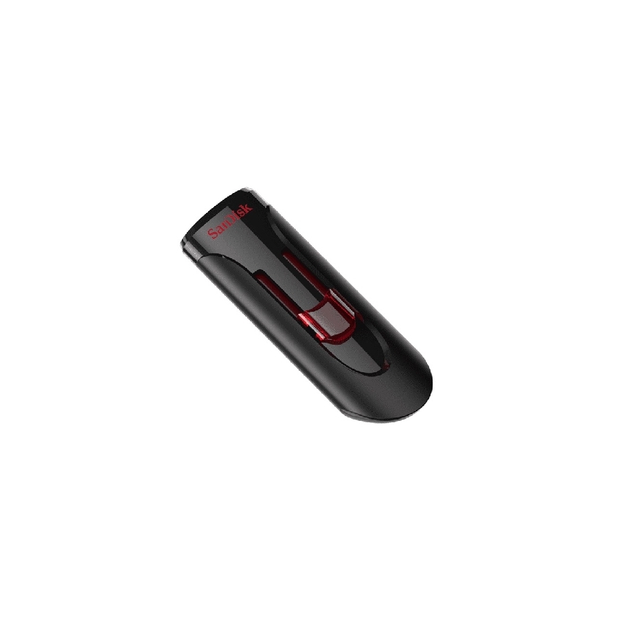 MEMORIA SANDISK 64GB USB 3.0 CRUZER GLIDE Z600 NEGRO C/ROJO SDCZ600-064G-G35 RAM-3109