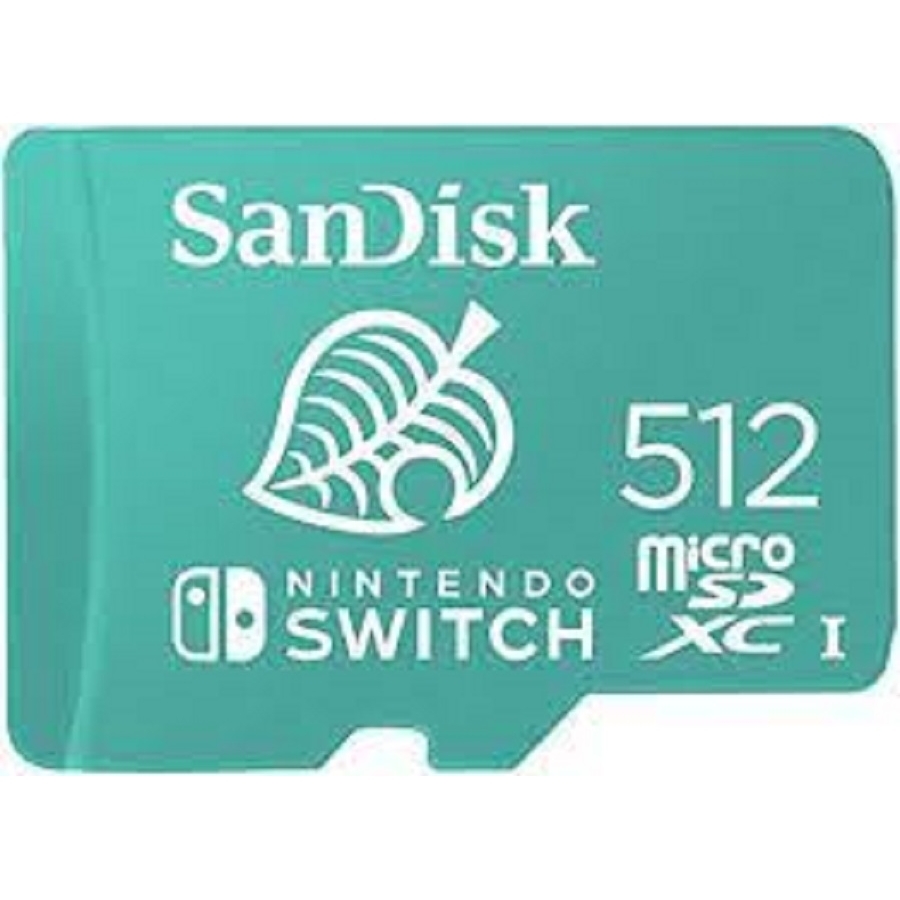 MEMORIA SANDISK MICRO SDXC 512GB NINTENDO SWITCH 100MB/S 4K U3 V30 SDSQXAO-512G-GNCZ RAM-3907