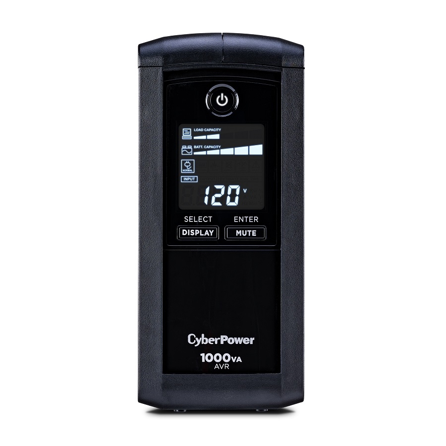 NO BREAK CYBERPOWER CP1000AVRLCD 1000 VA/ 600 WATTS, INTERACTIVO,TORRE, 9 NEMA 5-15R, 5 RESPALDO Y 4 SUPRESIN, 3 AÑOS DE GARANTA, INCLUYENDO BATERA. FR-440
