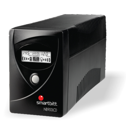 No-Break SMARTBITT SBNB900LCD, 900 VA, 450 W, Negro, Hogar y Oficina NBKBIT030
