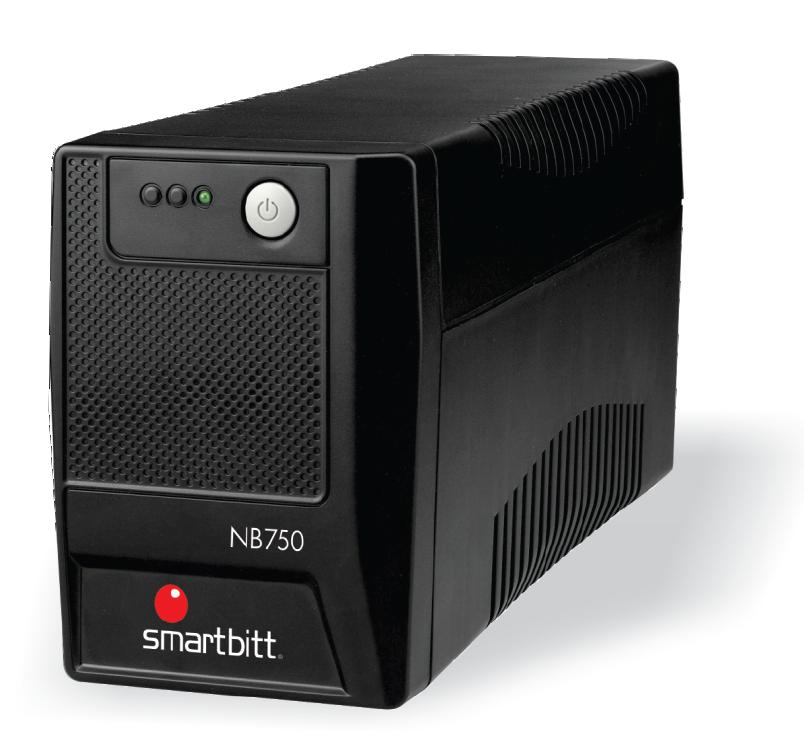 No-Break SMARTBITT SMARTBITT 750 (NB-750), 750 VA, 375 W, Negro, Hogar y Oficina NBKBIT020