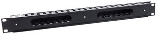 169950 Organizador Horizontal 19 pulgadas 1U Metalico