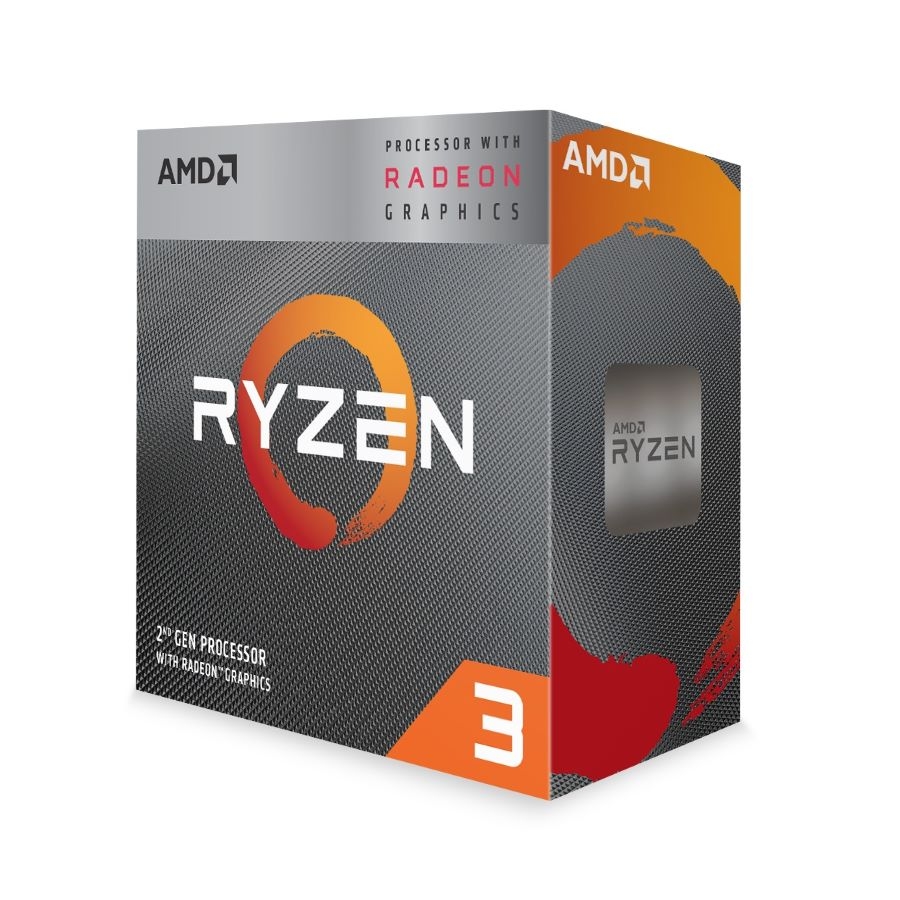 PROCESADOR AMD RYZEN 3 3200G S-AM4 2A GEN / 3.6 - 4.0 GHZ / CACHE 4MB / 4 NUCLEOS / CON GRAFICOS RADEON VEGA / CON DISIPADOR / GAMER BASICO CP-1064