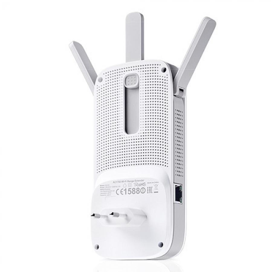 REPETIDOR | TP-LINK | RE450 |  INALAMBRICO | EXTENSOR DE RANGO |AC1750 802.11A/B/G/N/AC 1 RJ45 GIGABIT WIFI 5GHZ 1300MBPS Y 2.4GHZ 450MBPS 3 ANTENAS NIC-2084