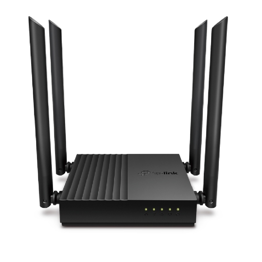 ROUTER |TP-LINK | ARCHER C64 |WIFI | INALAMBRICO MU-MIMO | AC1200 | 5 GHZ 867 MBPS | 2,4 GHZ 400 MBPS | COBERTURA WIFI MEJORADA 4 ANTENAS EXTERNAS, SUSTITUYE A ARCHER C60 NIC-3861