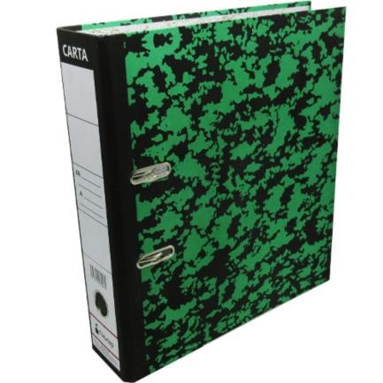 Registrador Tamaño CARTA Marca NEXTEP  NE-050. Color Verde Marmoleado, Con Arillo y Broche Metálico ACCNTE160