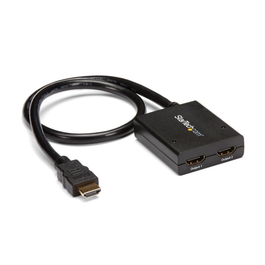 SPLITTER HDMI DE 2 PUERTOS - DIVISOR DE VIDEO HDMI DE 2 PUERTOS - SPLITTER HDMI 4K 30HZ DE 2X1 ALIMENTADO POR USB - STARTECH.COM MOD. ST122HD4KU AC-8601
