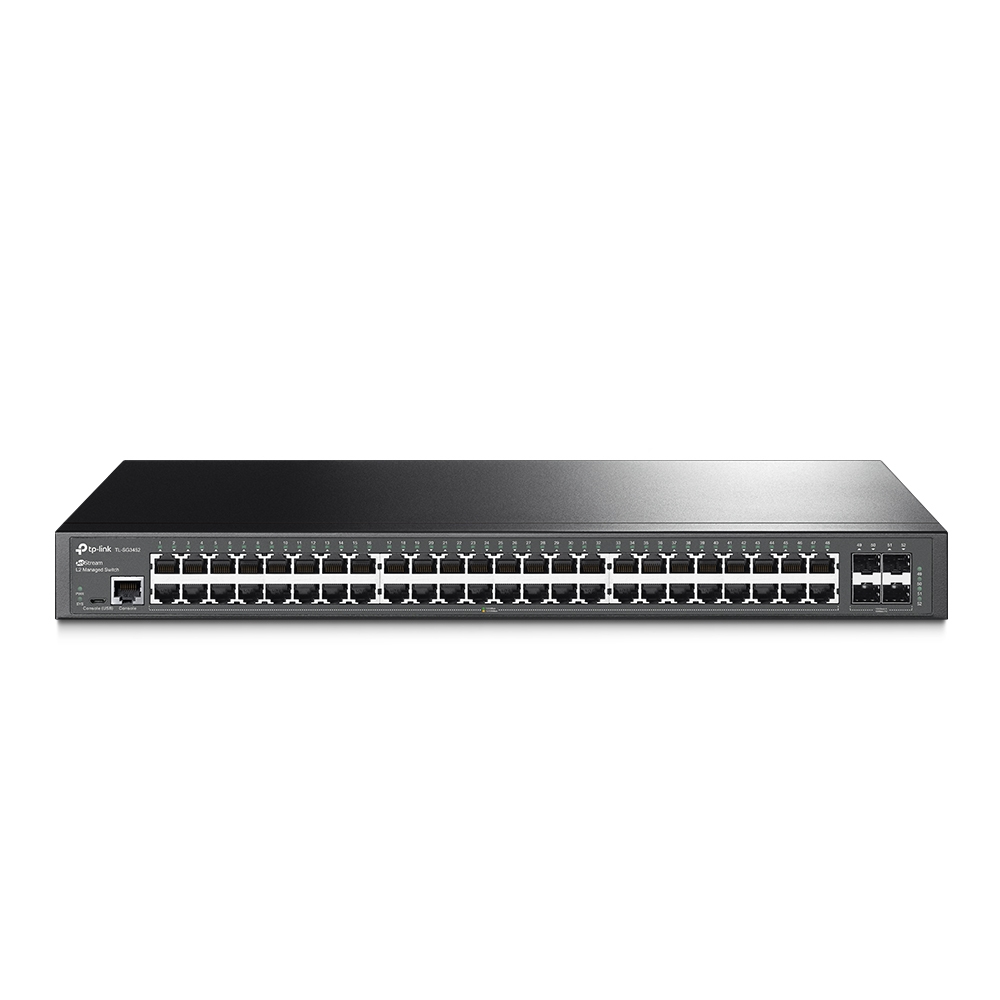 Switch L2 TP-LINK SG3452 (TL-SG3452), Negro, 48 + 4 SFP slots