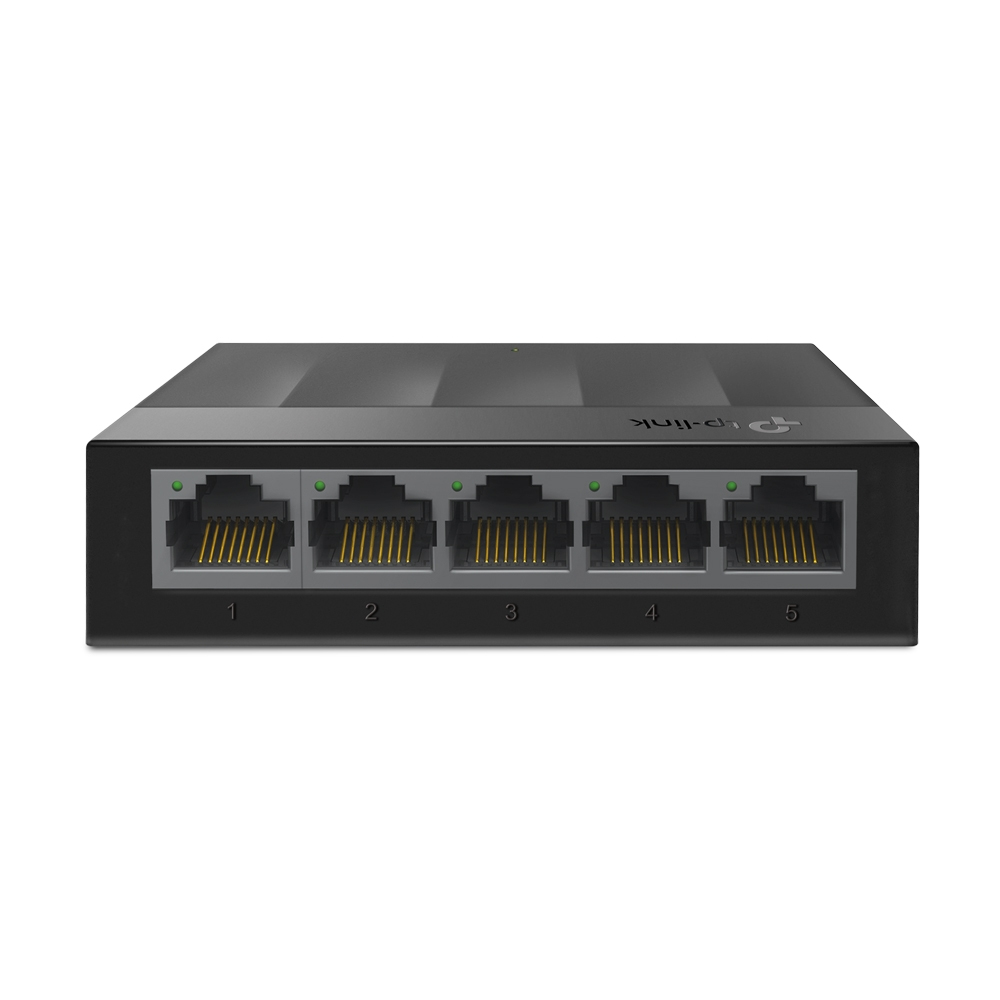 SWITCH DE 5 PUERTOS GIGABIT PARA ESCRITORIO TP-LINK LS1005G PLUG AND PLAY Y GREEN ETHERNET