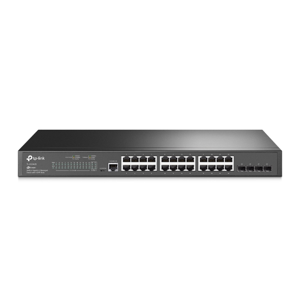Switch TP-LINK SG3428 (TL-SG3428), Gigabit administrable JetStream L2  RJ45, 24 puertos, 10/100/1000, (4) Gigabit SFP, (1)Puerto de consola Micro USB