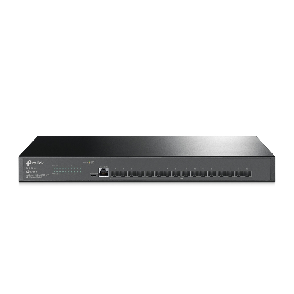 Switch TP-LINK SX3016F (TL-SX3016F), Negro, 32.74W, 16 puertos