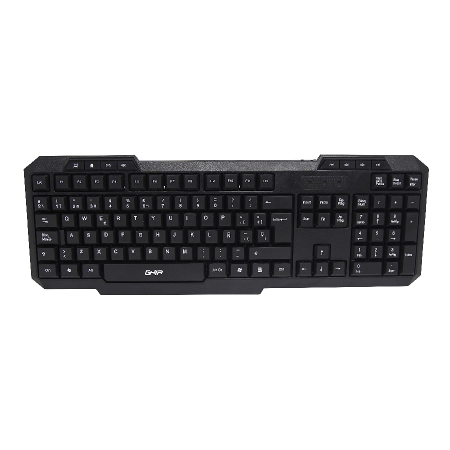 TECLADO MULTIMEDIA GHIA / GTA50 / ALAMBRICO / USB / NEGRO KB-735