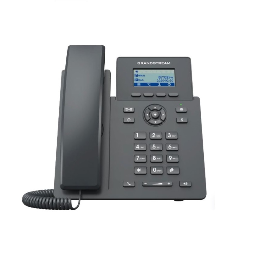 TELFONO IP GRANDSTREAM GRP2601, 2 CUENTAS SIP 2 LINEAS P. LCD 2 PUERTOS 10/100 SOPORTA EHS INCLUYE ELIMINADOR DE CORRIENTE NO POE TEL-235