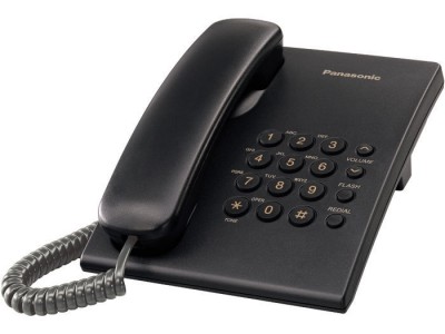 Teléfono Análogo PANASONIC KX-TS500MEB, Escritorio/pared, Negro TELPAN085