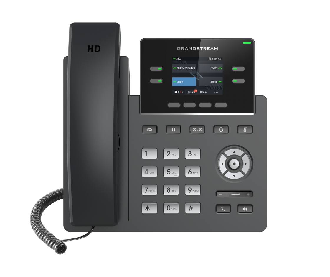 Teléfono IP de 4 líneas con 4 cuentas SIP, Audio HD, SIP, Ethernet con Poe pero NO incluye su fuente de alimentación